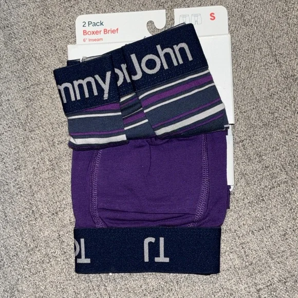 NWT Tommy John cotton stretch boxer briefs S - Picture 2 of 4